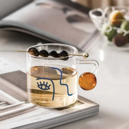 Set 2 Tazas para Café Diseño Arte 180ml