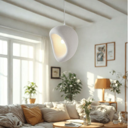 Lampara Colgante Japandi Zen Textura Ovo