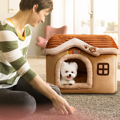 Cama Tipo Casa Para Perros