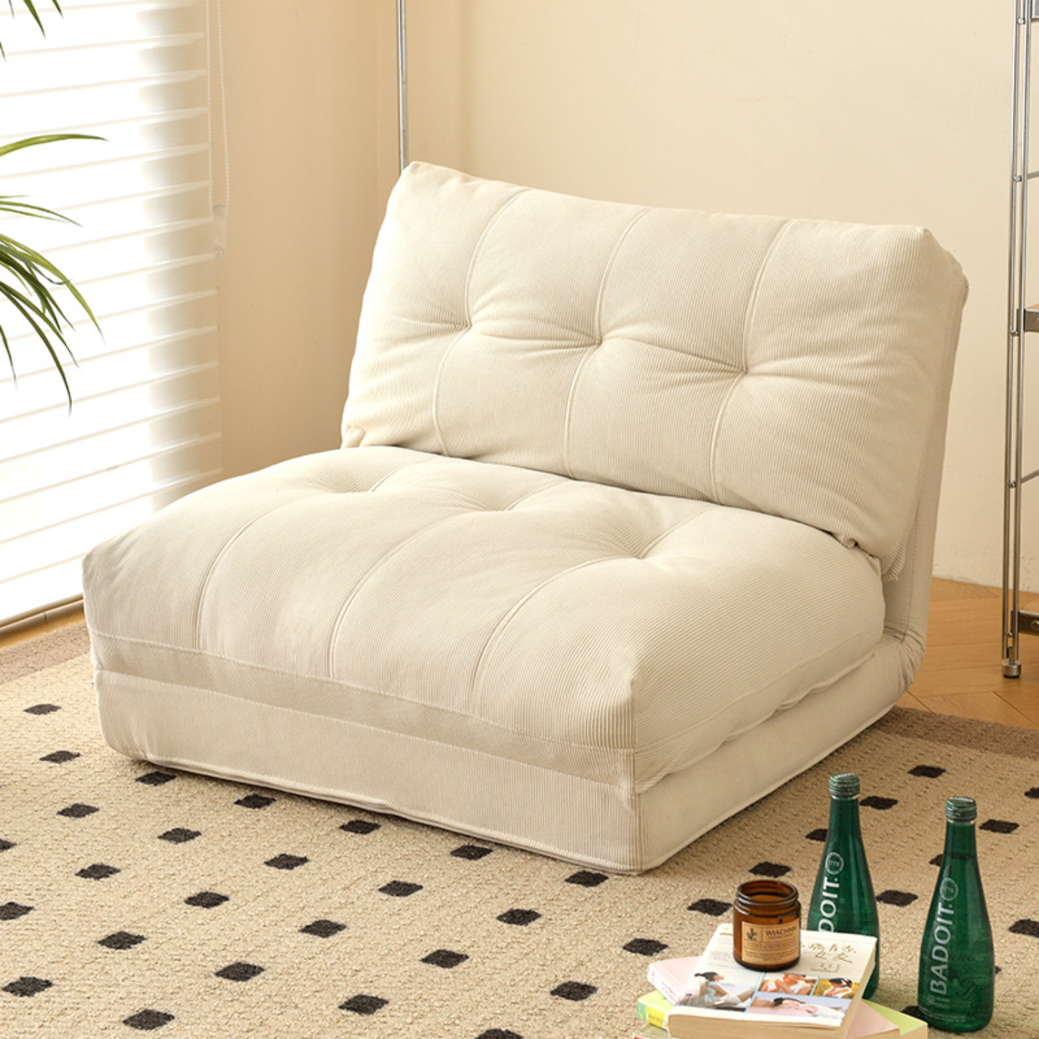 PREVENTA - Sofá Cama Plegable Tela Crema