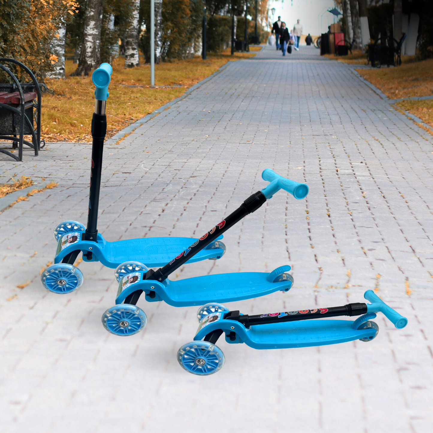 Scooter para Niños con Luces Azul