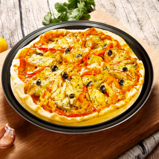 Molde Bandeja De Pizza Para Horno 35 Cm Negro