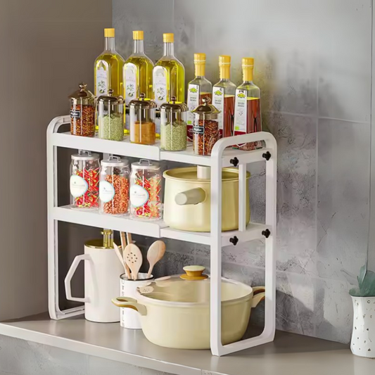 Estante Expandible Cocina 2 Niveles Blanco