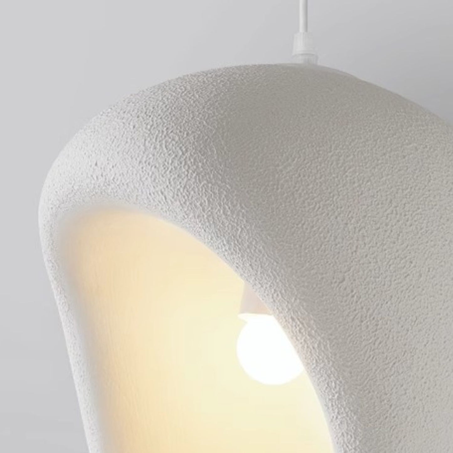 Lampara Colgante Japandi Zen Textura Ovo