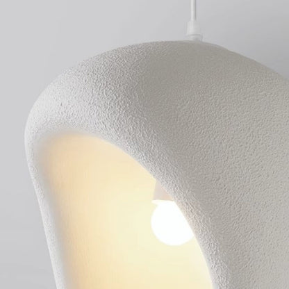 Lampara Colgante Japandi Zen Textura Ovo