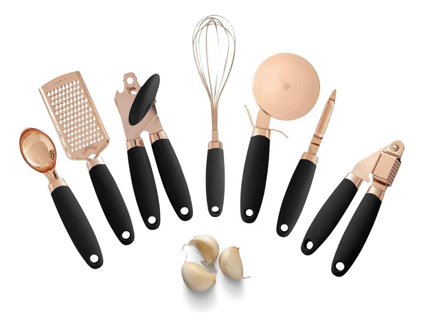 Set Utensilios de Cocina Metal Negro