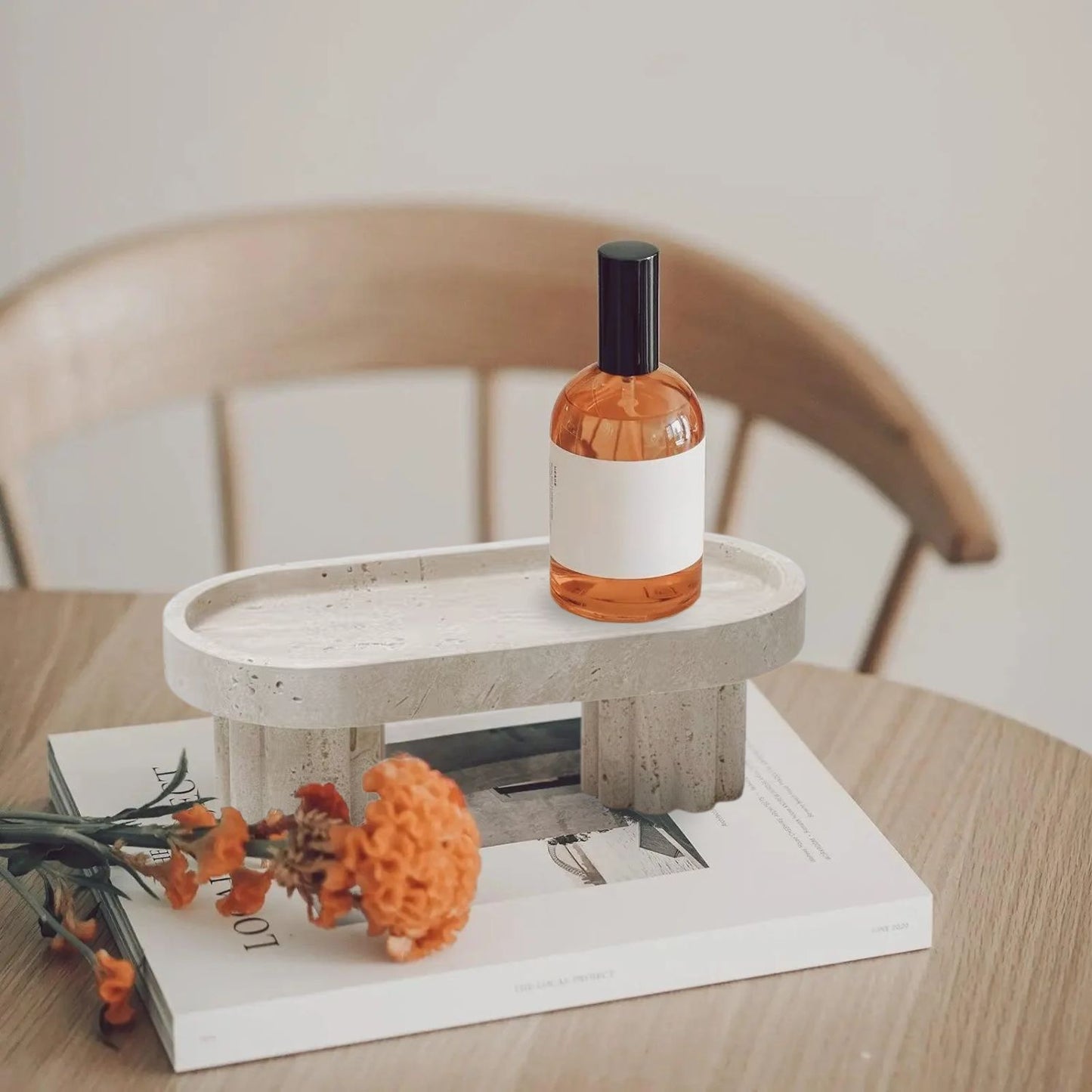 PREVENTA - Bandeja Decorativa Estilo Mármol Travertino Greco