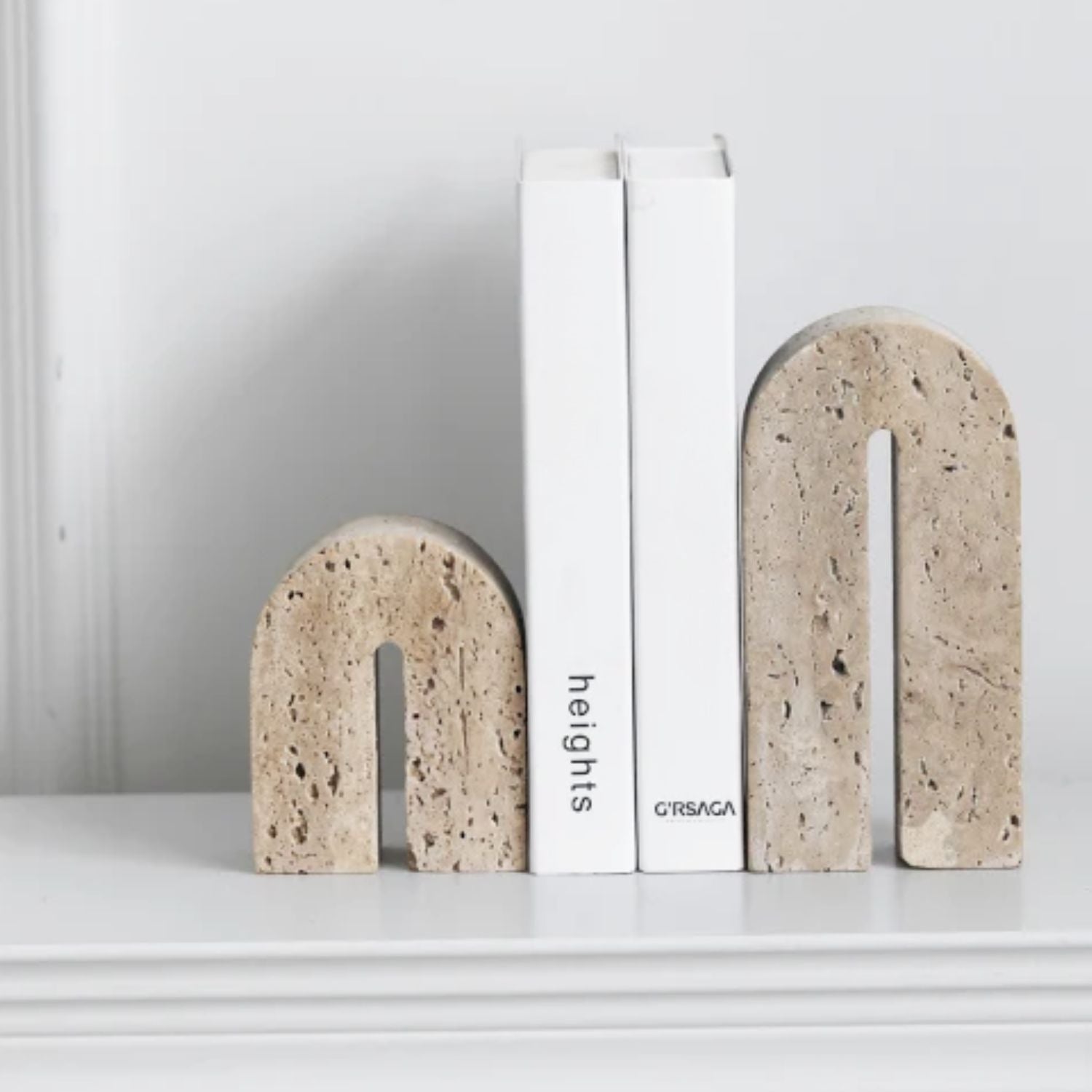 Arco Escultural Piedra Travertino Decorativo Pequeño