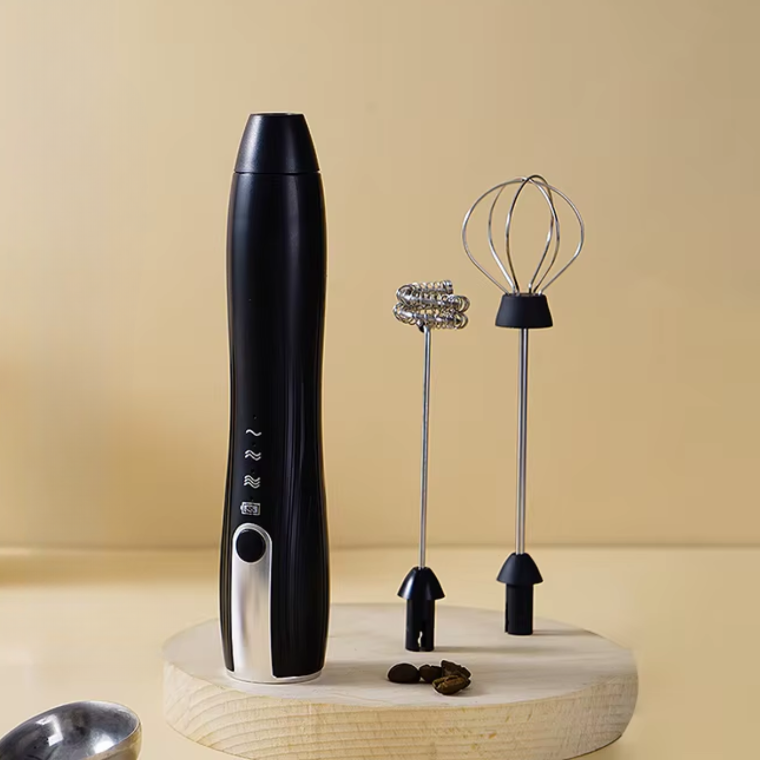 Batidor de Café Inalámbrico con Soporte