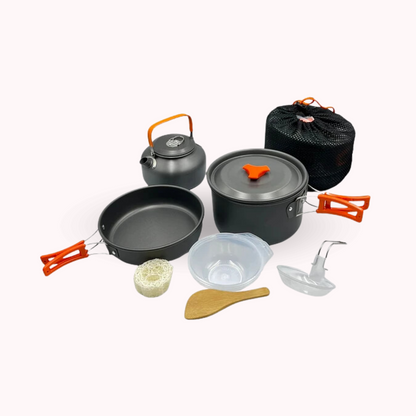 Set Ollas para Camping y Tetera