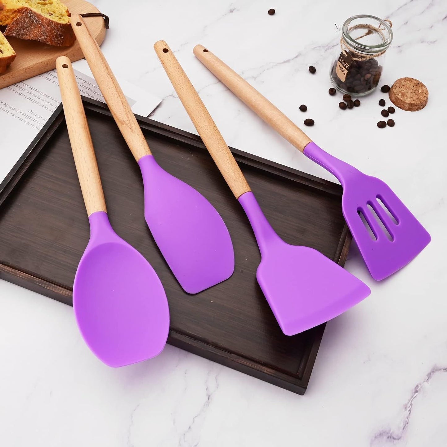 Set Utensilios de Cocina Silicona 11 Piezas