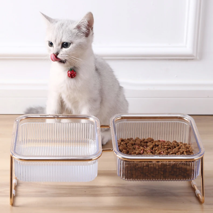 Plato para Mascotas Elevado Doble