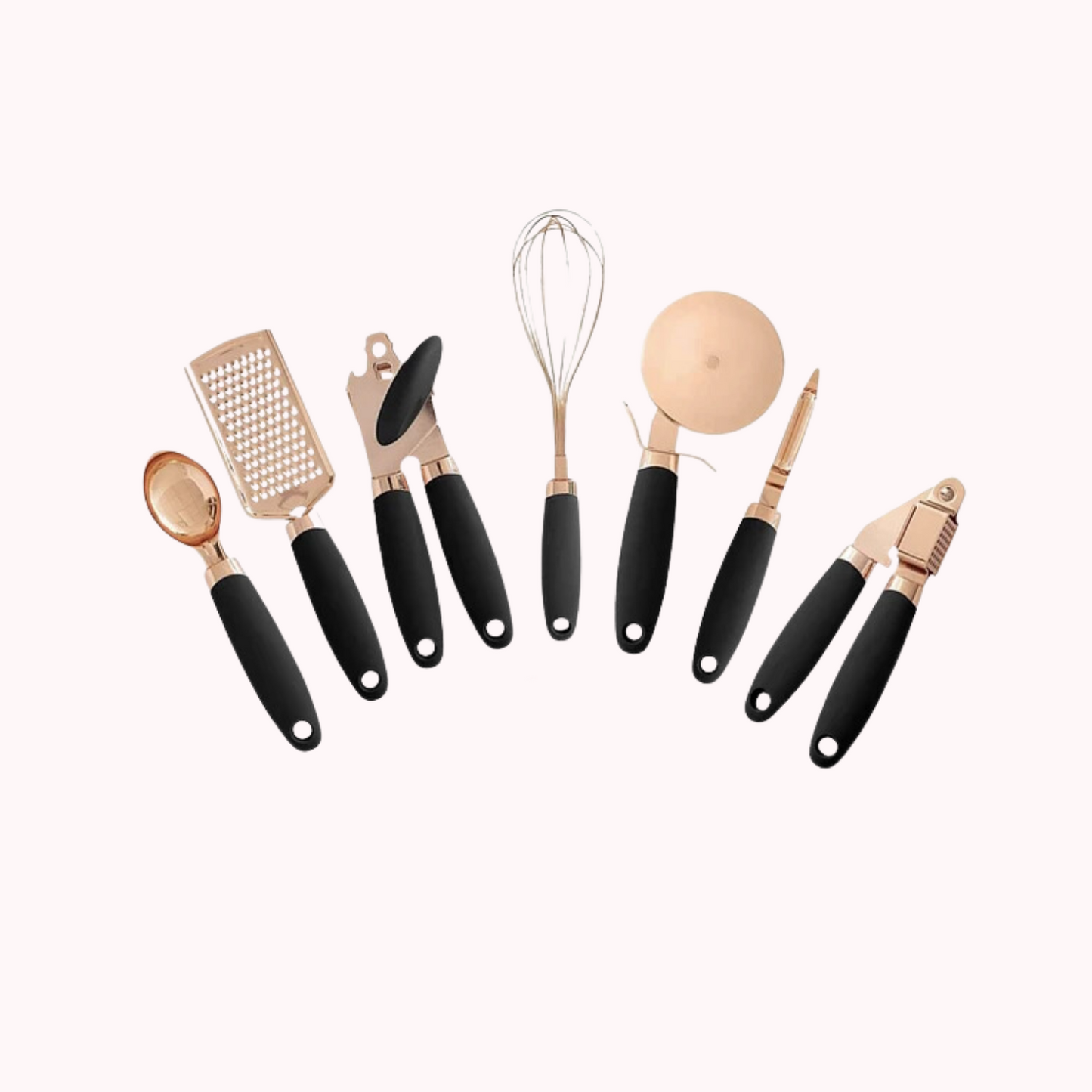 Set Utensilios de Cocina Metal Negro