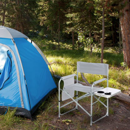 Silla Camping Plegable con Mesa