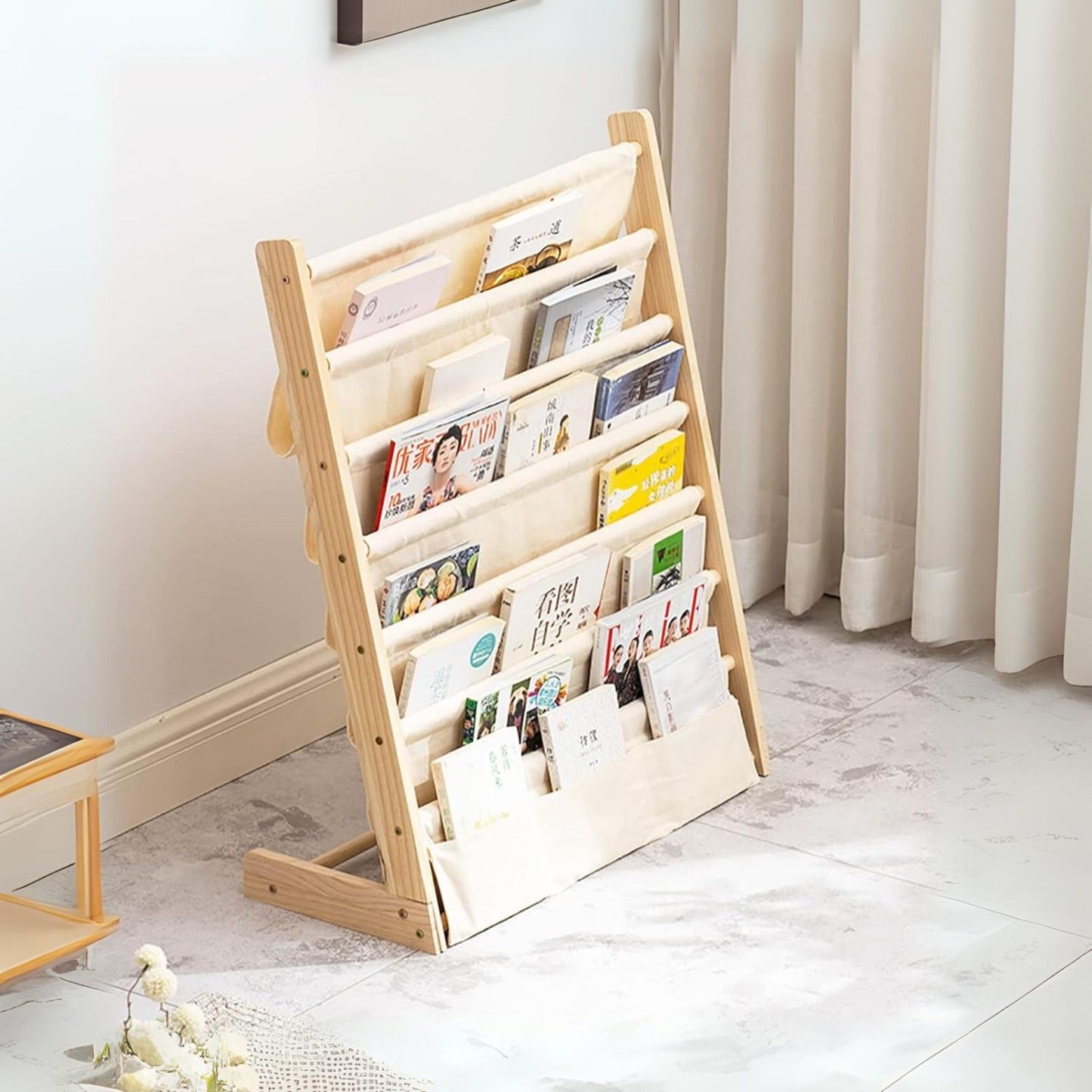 Librero de Madera Diseño Blanco Infantil
