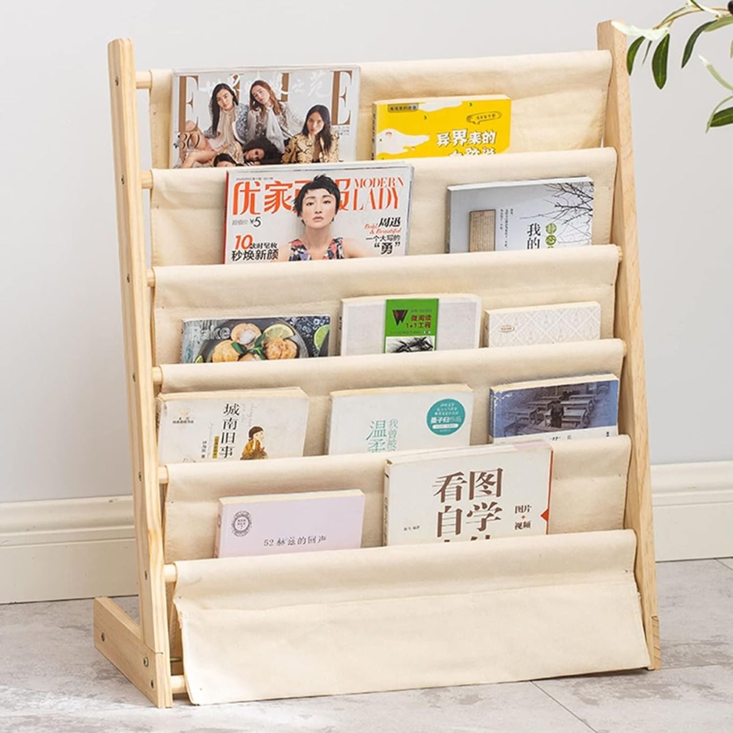 Librero de Madera Diseño Blanco Infantil