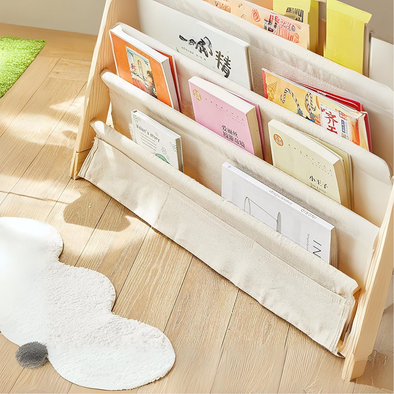 Librero de Madera Diseño Blanco Infantil