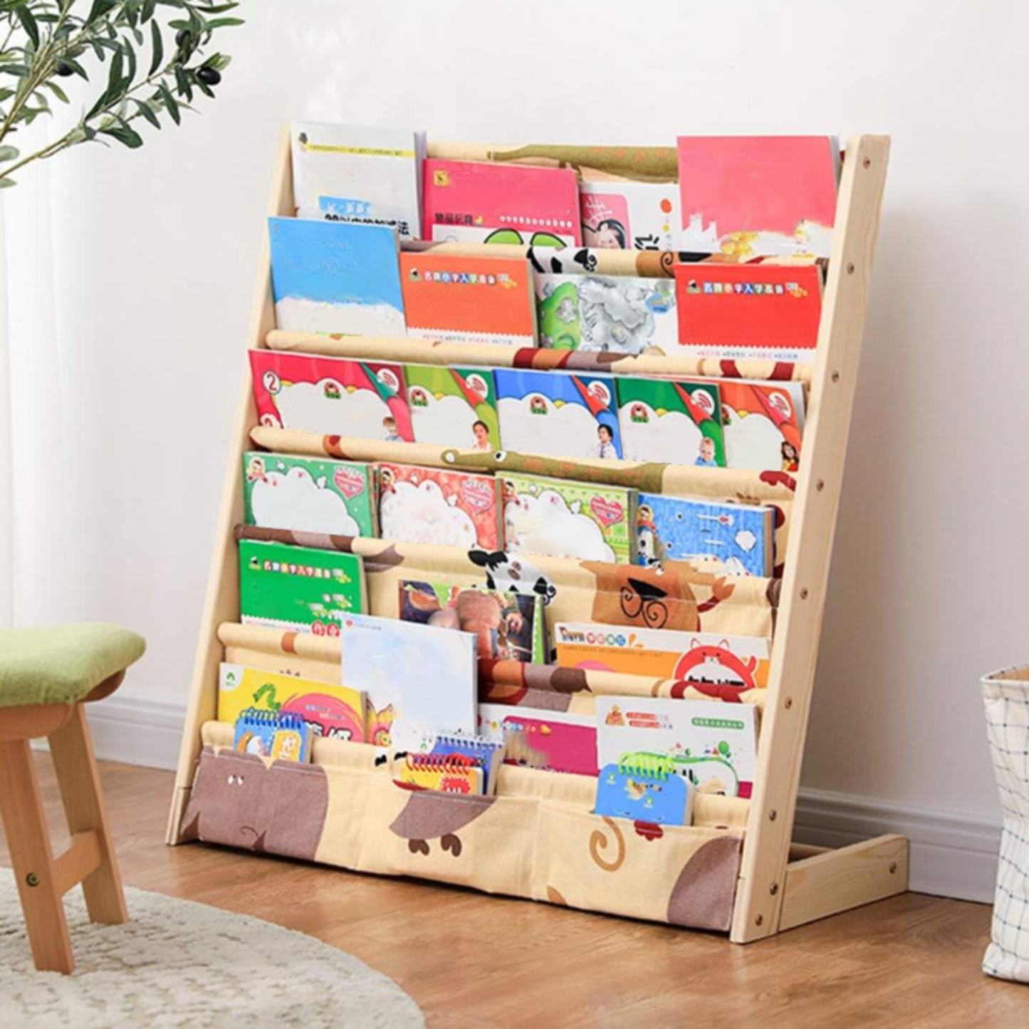 Librero de Madera Diseño Animalitos