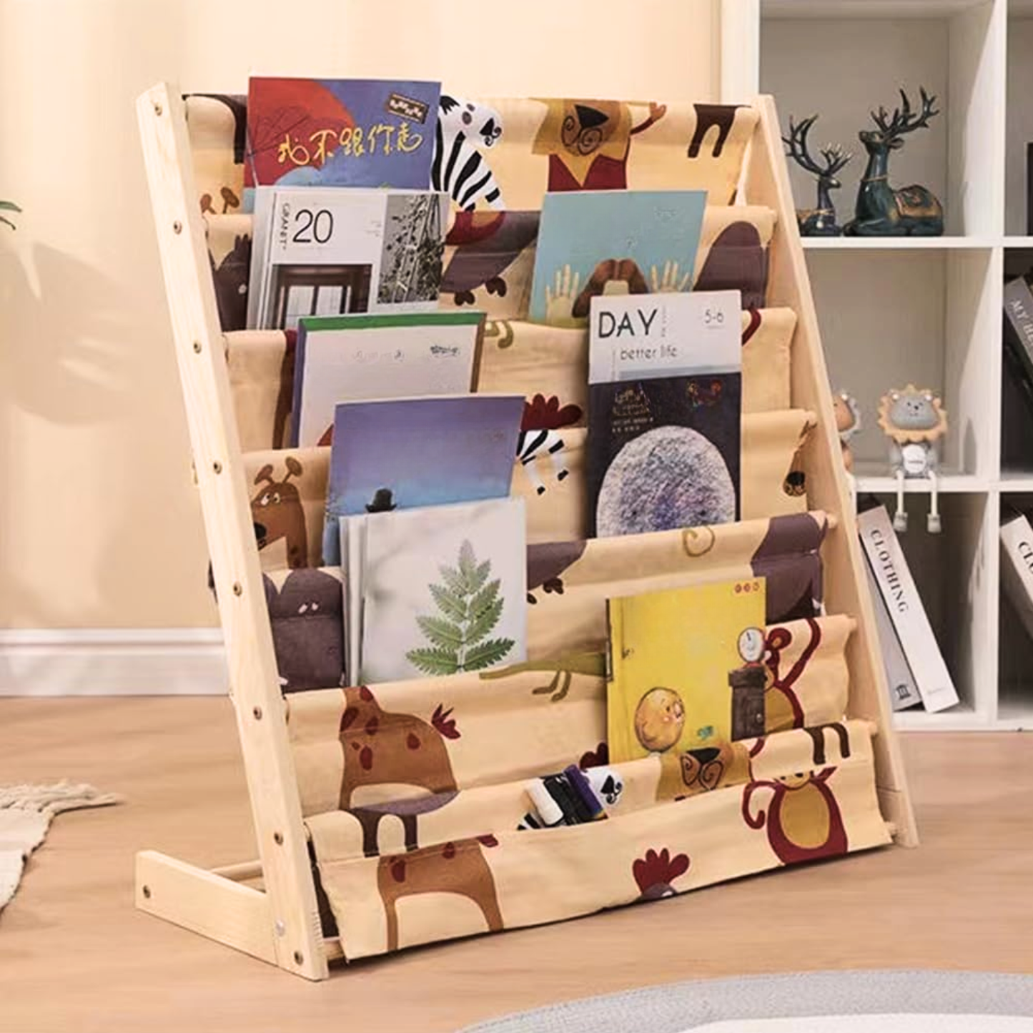 Librero de Madera Diseño Animalitos