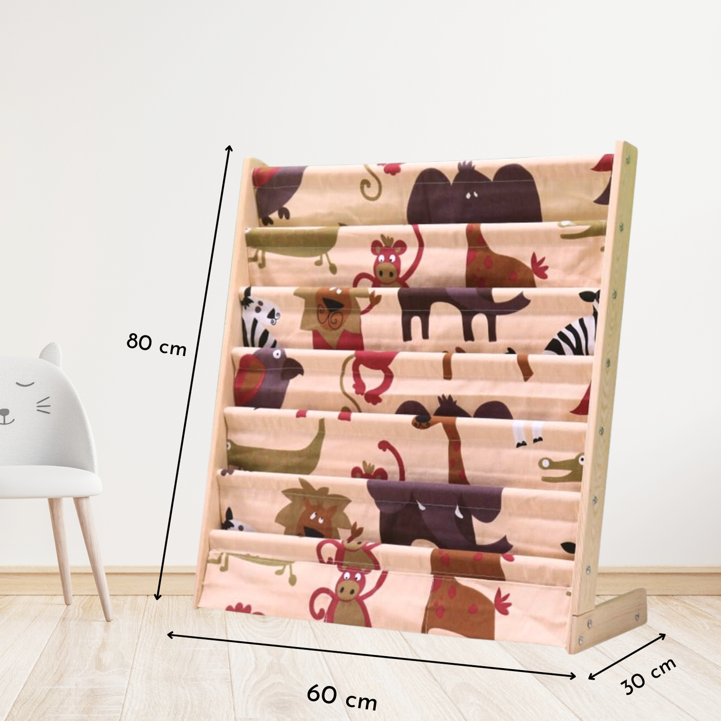 Librero de Madera Diseño Animalitos