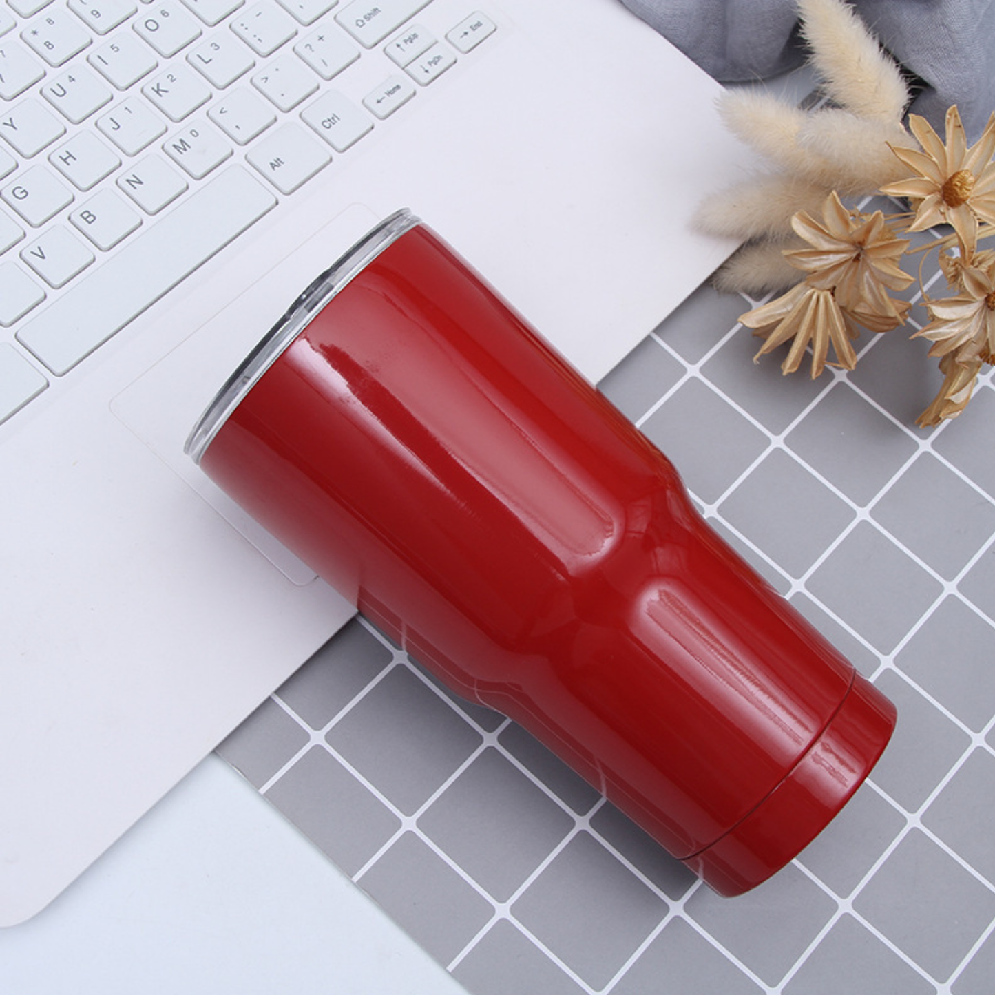 Vaso Termico Acero Inoxidable 900 Ml Rojo