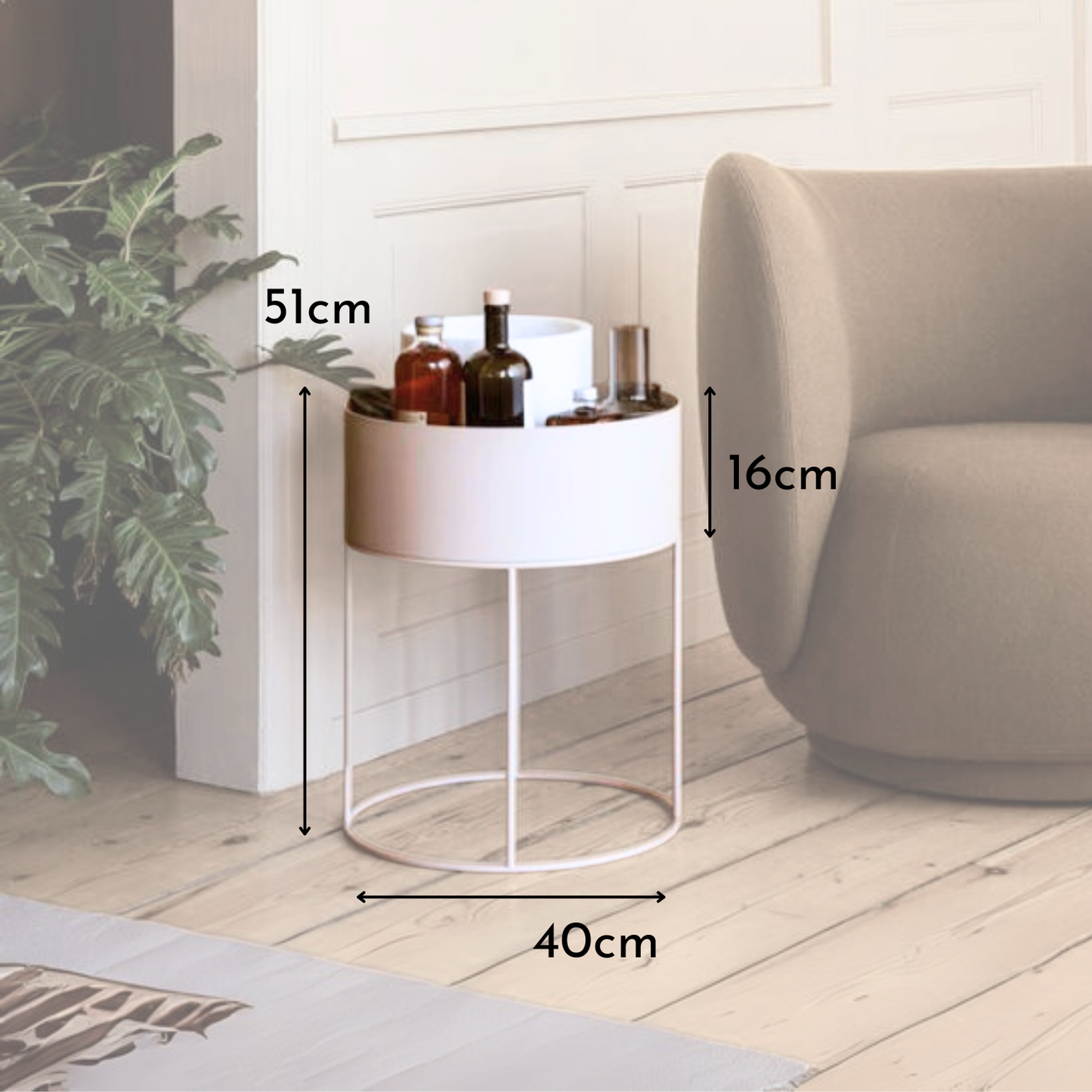 Mesa de Centro y Lateral con Almacenamiento