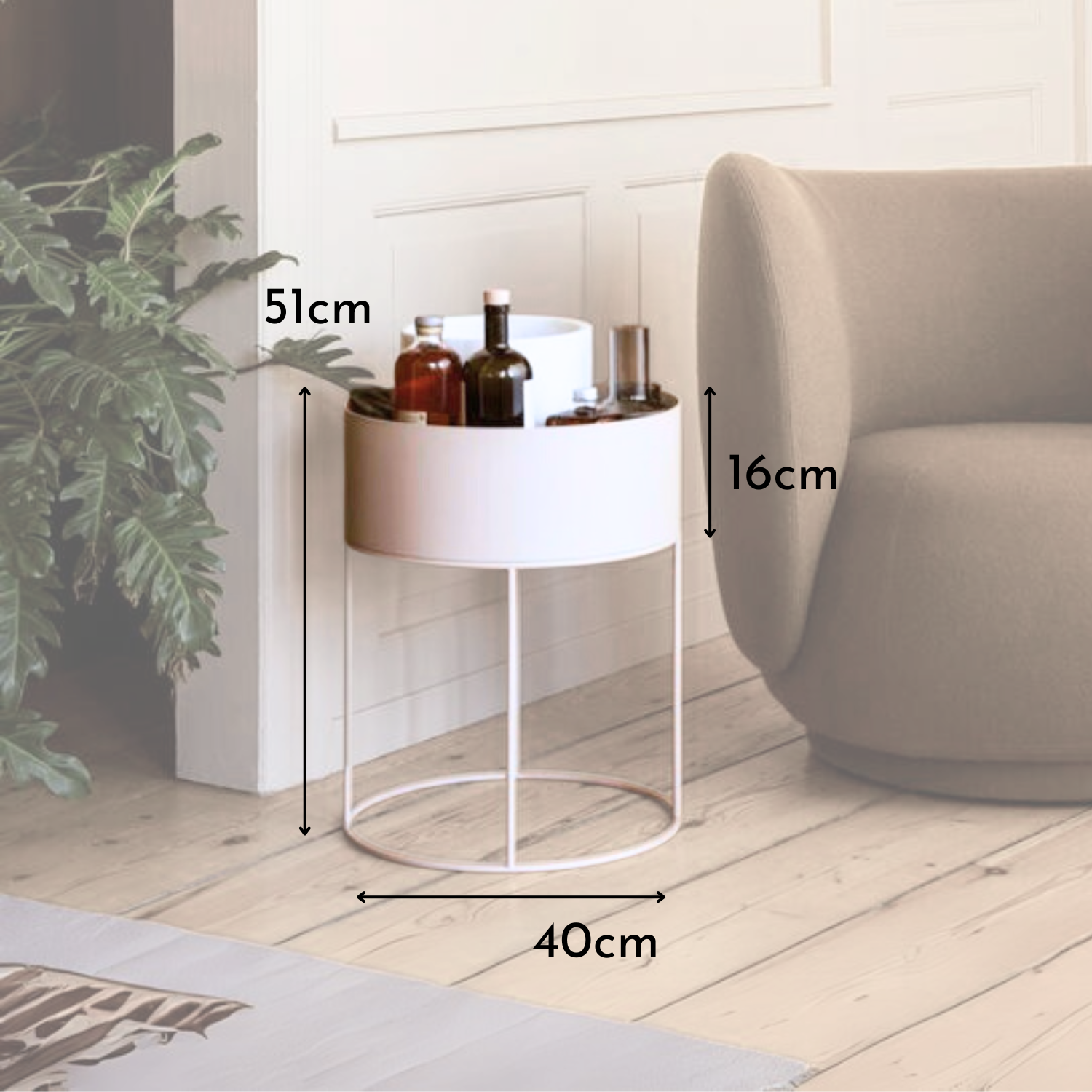 Mesa de Centro y Lateral con Almacenamiento
