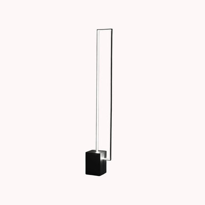 Lampara de Pie Led Rectángular Negro