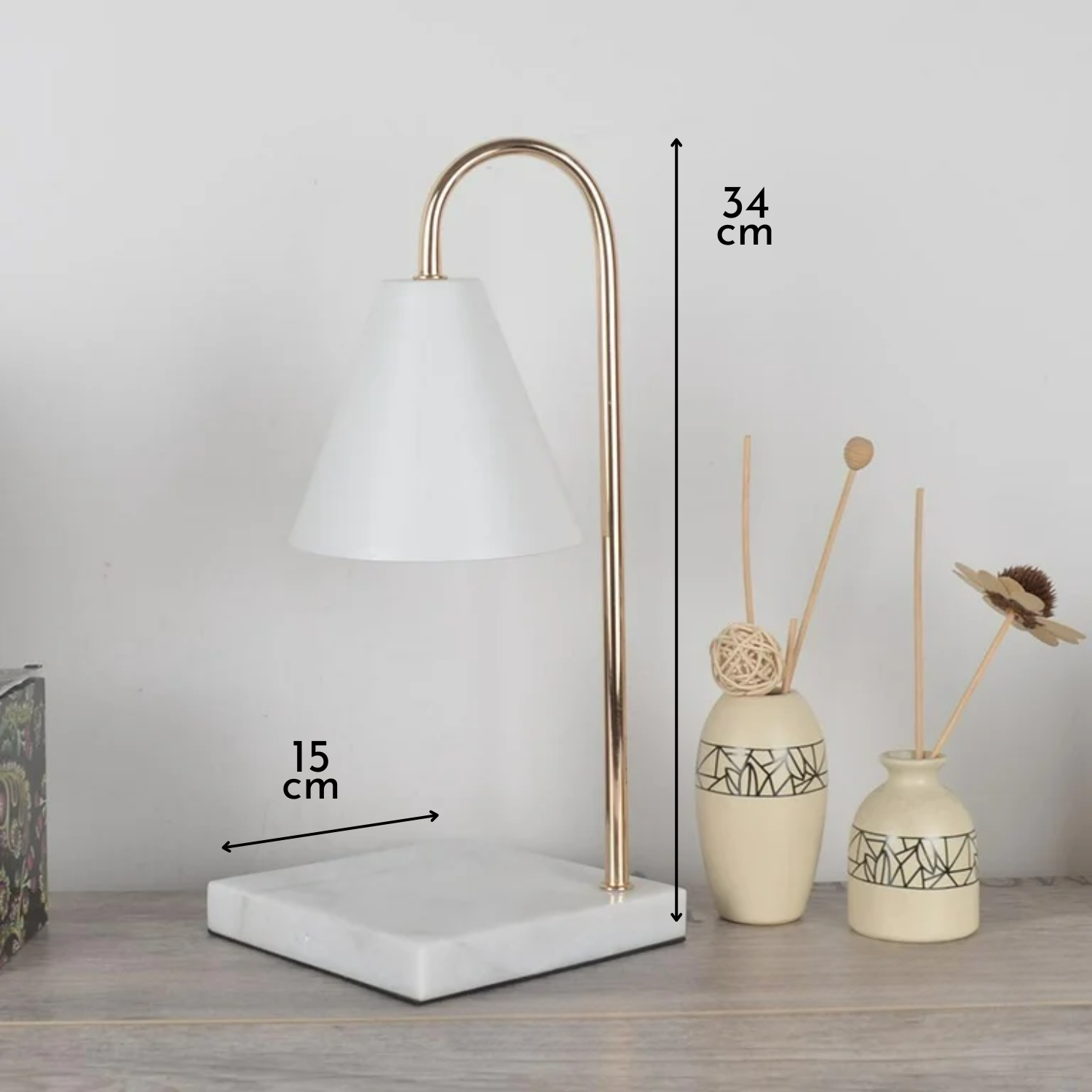 PREVENTA - Lámpara Calentadora de Velas Blanca