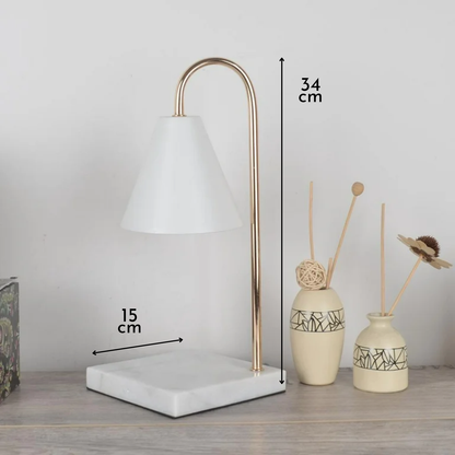 Lampara Calentadora de Velas Blanca