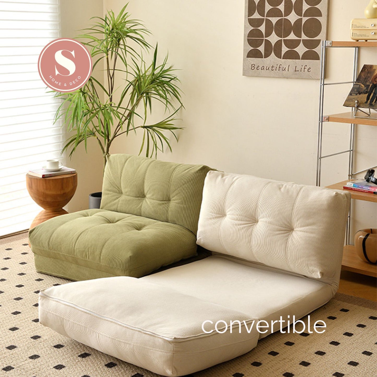 Sofá Cama Plegable Verde