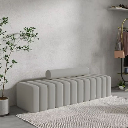 Banqueta Deco Acolchado Sherpa