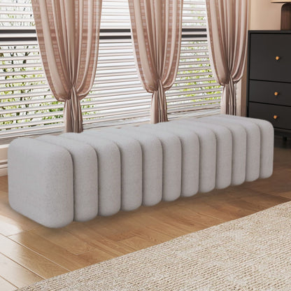 Banqueta Deco Acolchado Sherpa