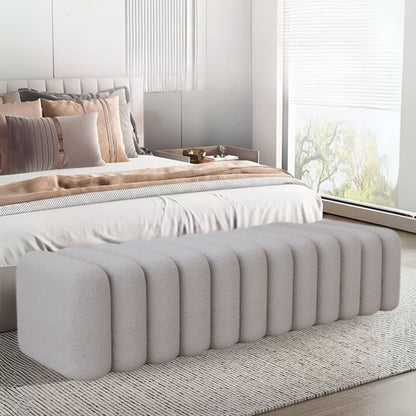 Banqueta Deco Acolchado Sherpa