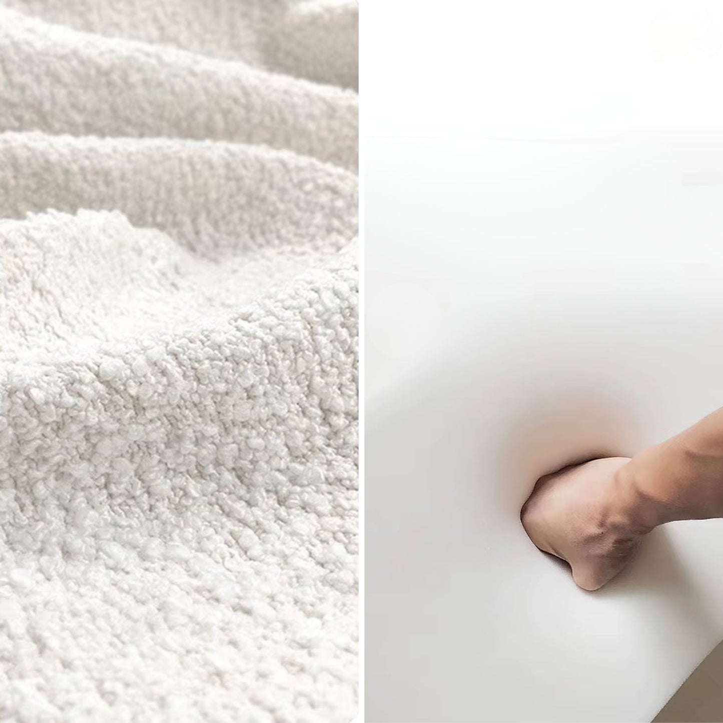 Sofá Curvo Estilo Moderno Sherpa 4 Cuerpos