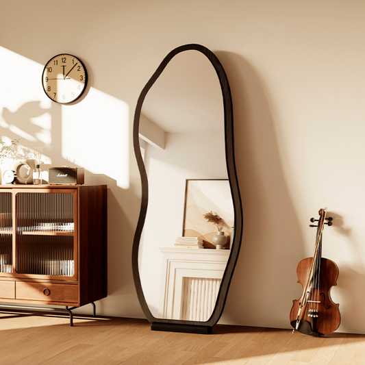 Espejo Irregular Cuerpo Entero Café Oscuro 170x70cm