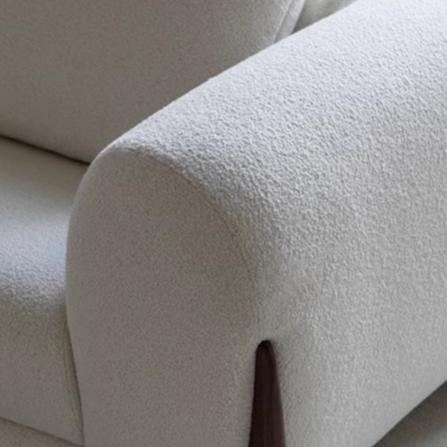 Sofá Poltrona Diseño Wabi Sabi Blanco