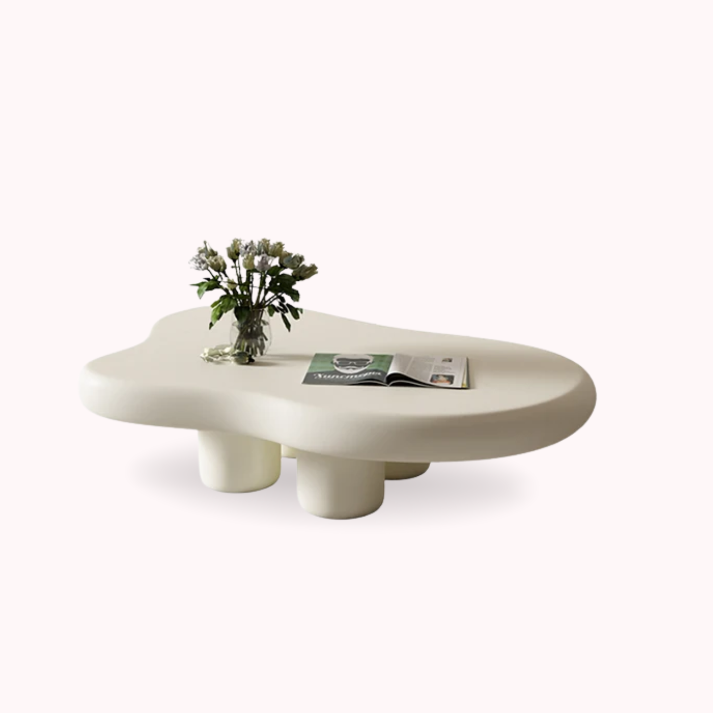 Mesa de Centro Irregular Blanca