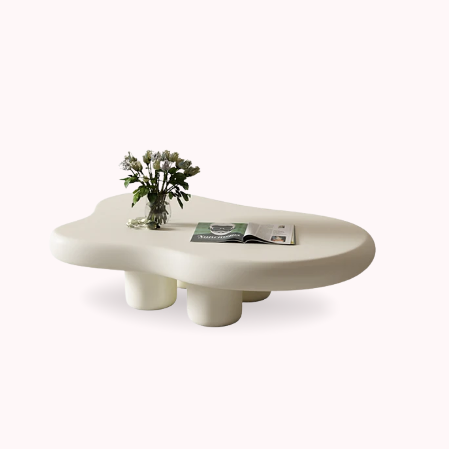 PREVENTA - Mesa de Centro Irregular Blanca