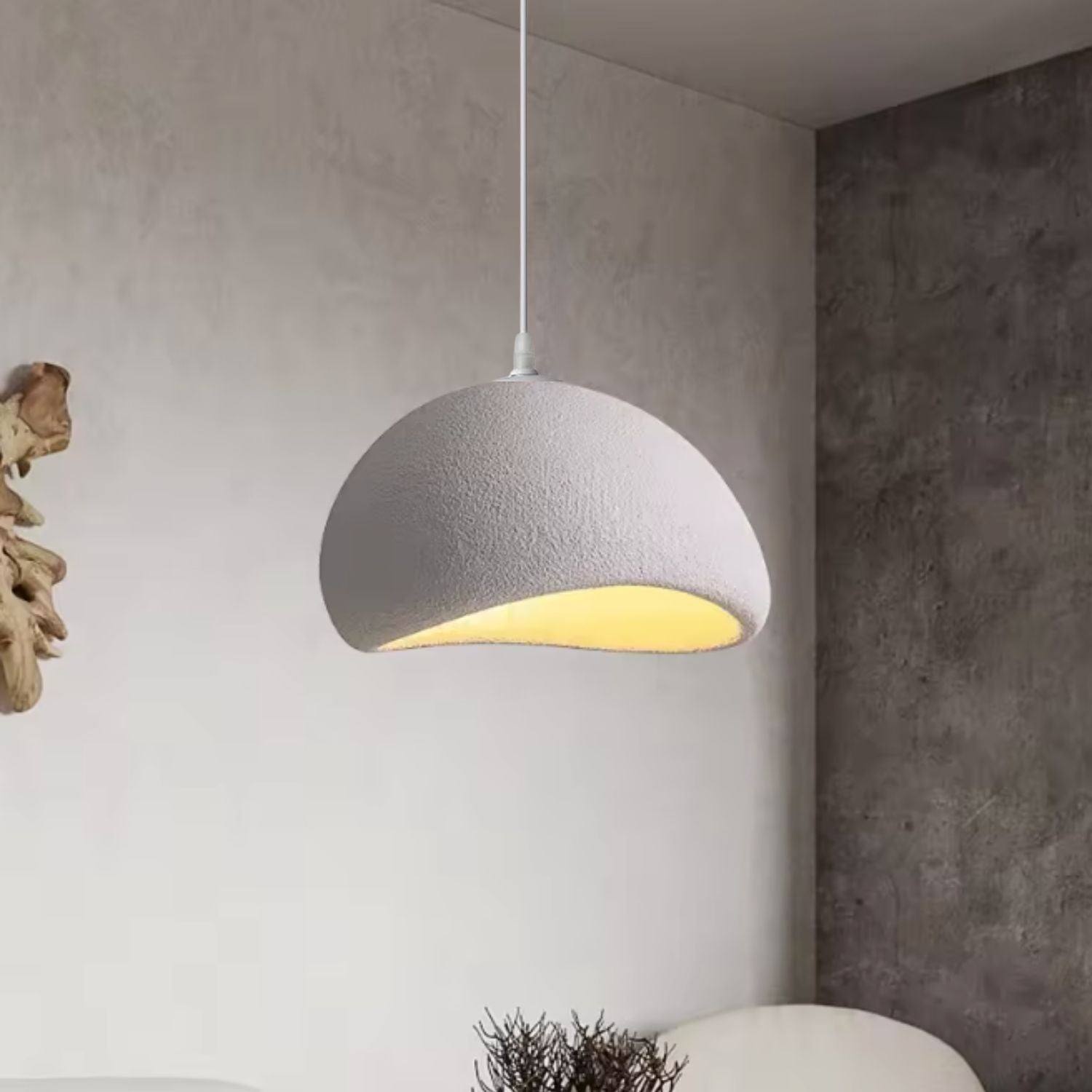 Lampara de Techo Wabi Sabi Crema 40cm