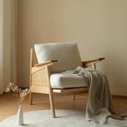 PREVENTA - Sitial Madera Rattan Blanco Nórdico