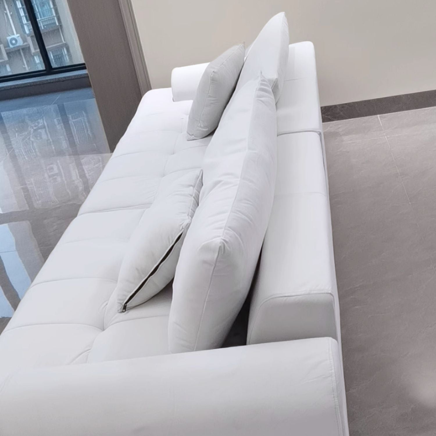 Sofa Seccional Moderno Blanco Lounge 300cm