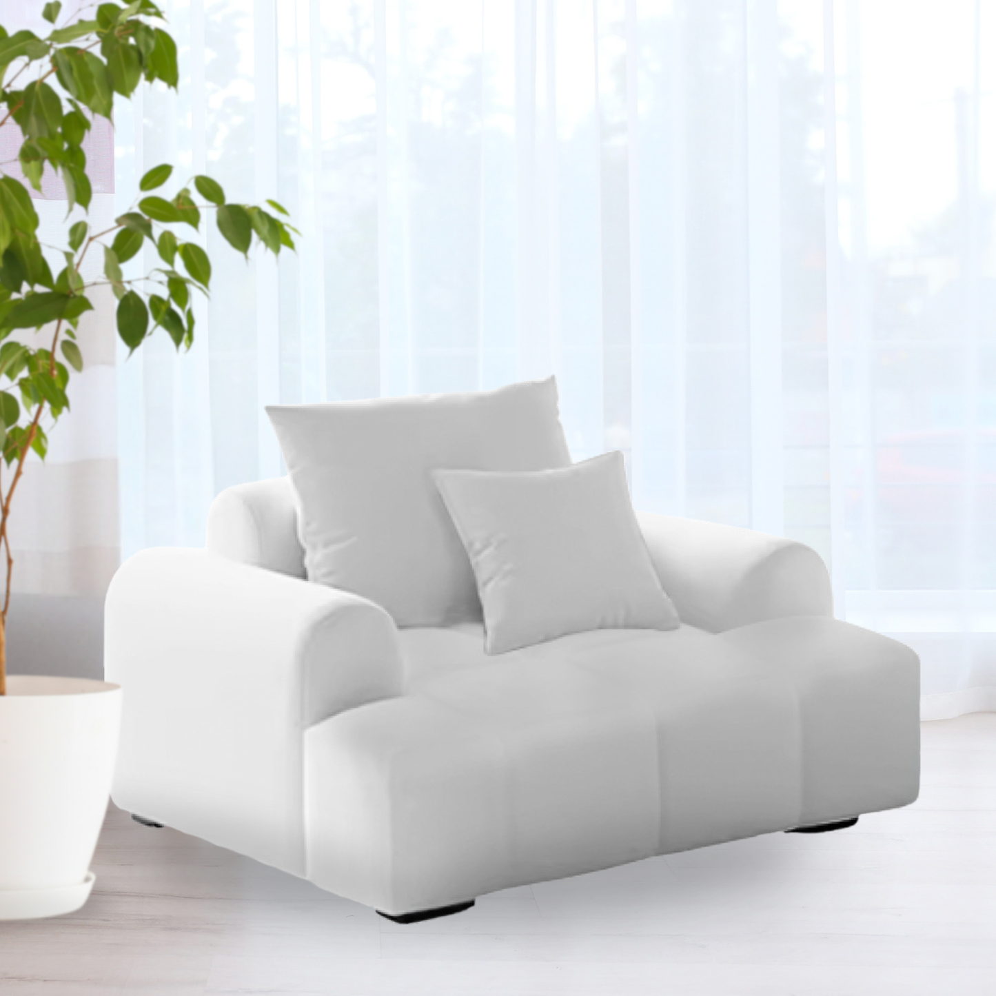 Sofa Moderno Poltrona Blanco Lounge