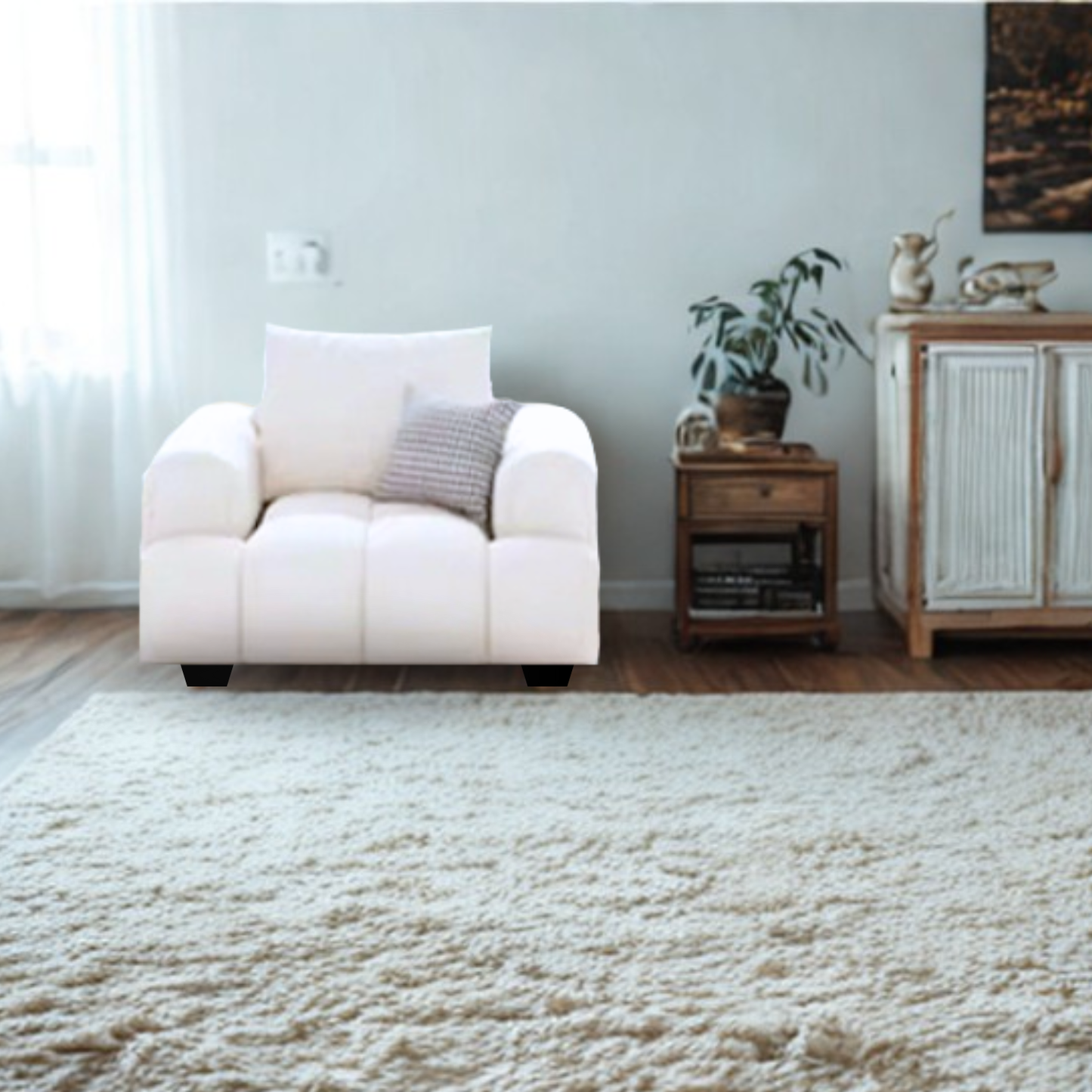 Sofa Moderno Poltrona Blanco Lounge