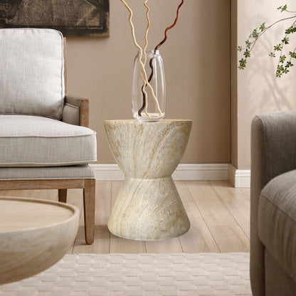 Mesa Lateral Estilo Piedra Cáliz