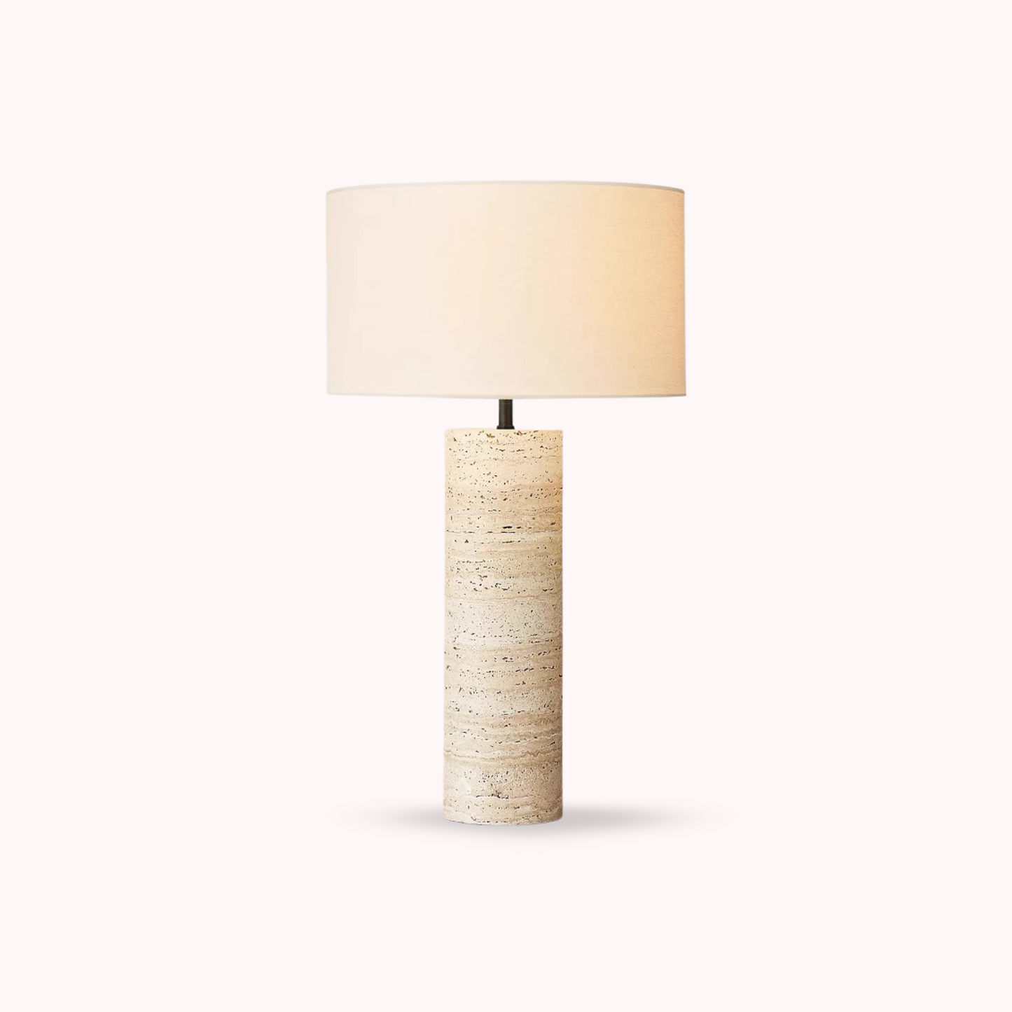 Lampara de Mesa Piedra Nordica Crema Grande