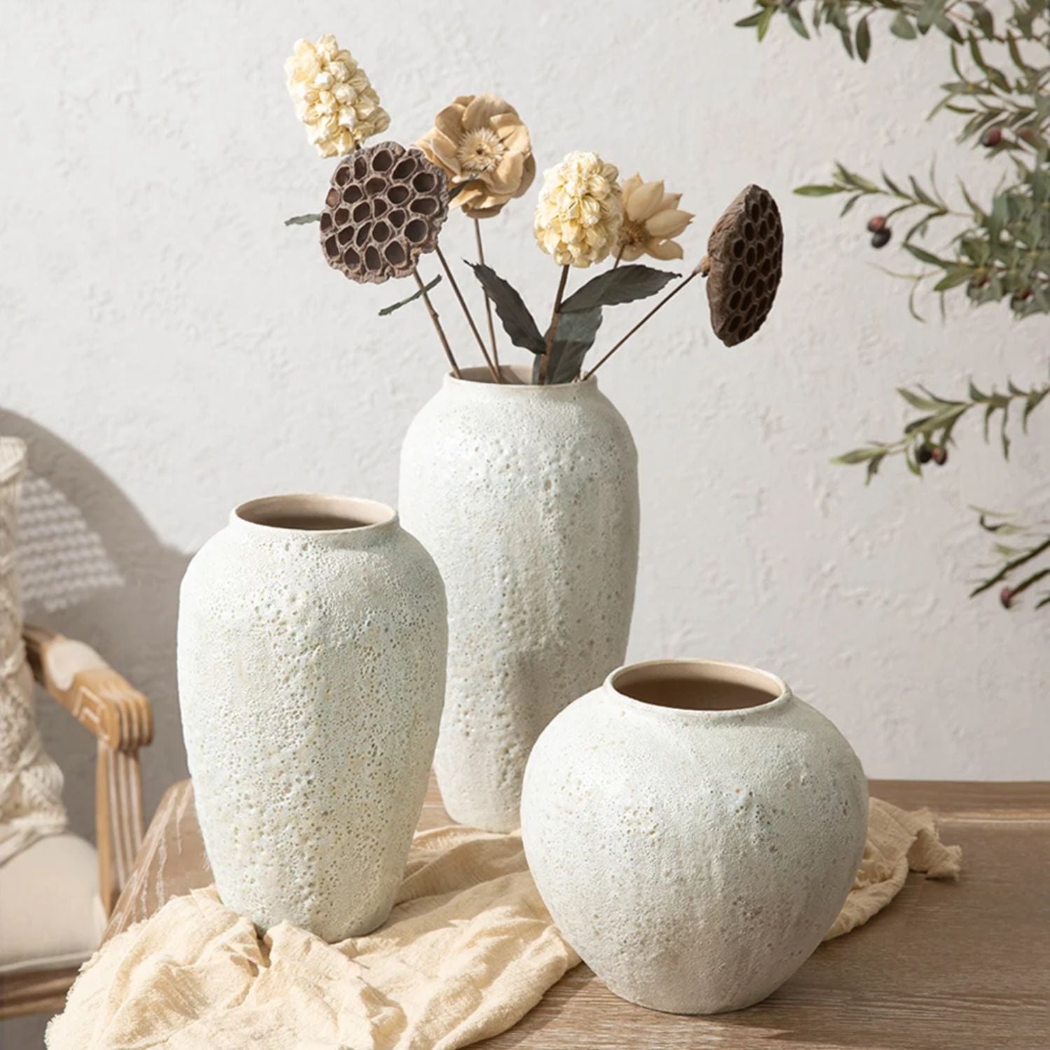 Macetero Jarron Ceramica Artesanal Mediano