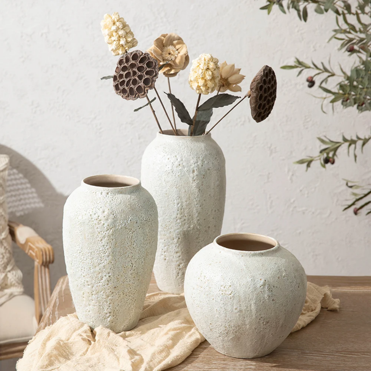PREVENTA - Macetero Jarron Ceramica Artesanal