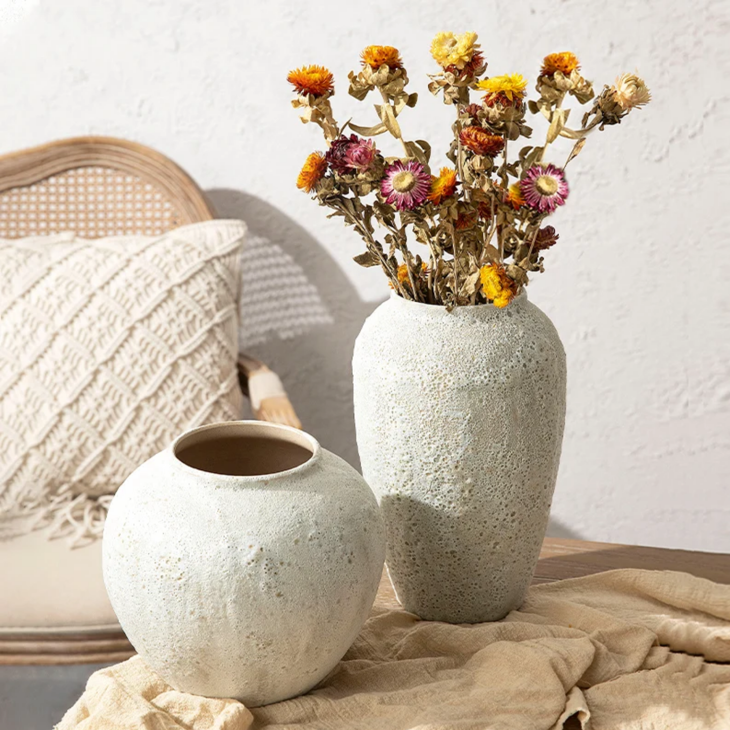 PREVENTA - Macetero Jarron Ceramica Artesanal