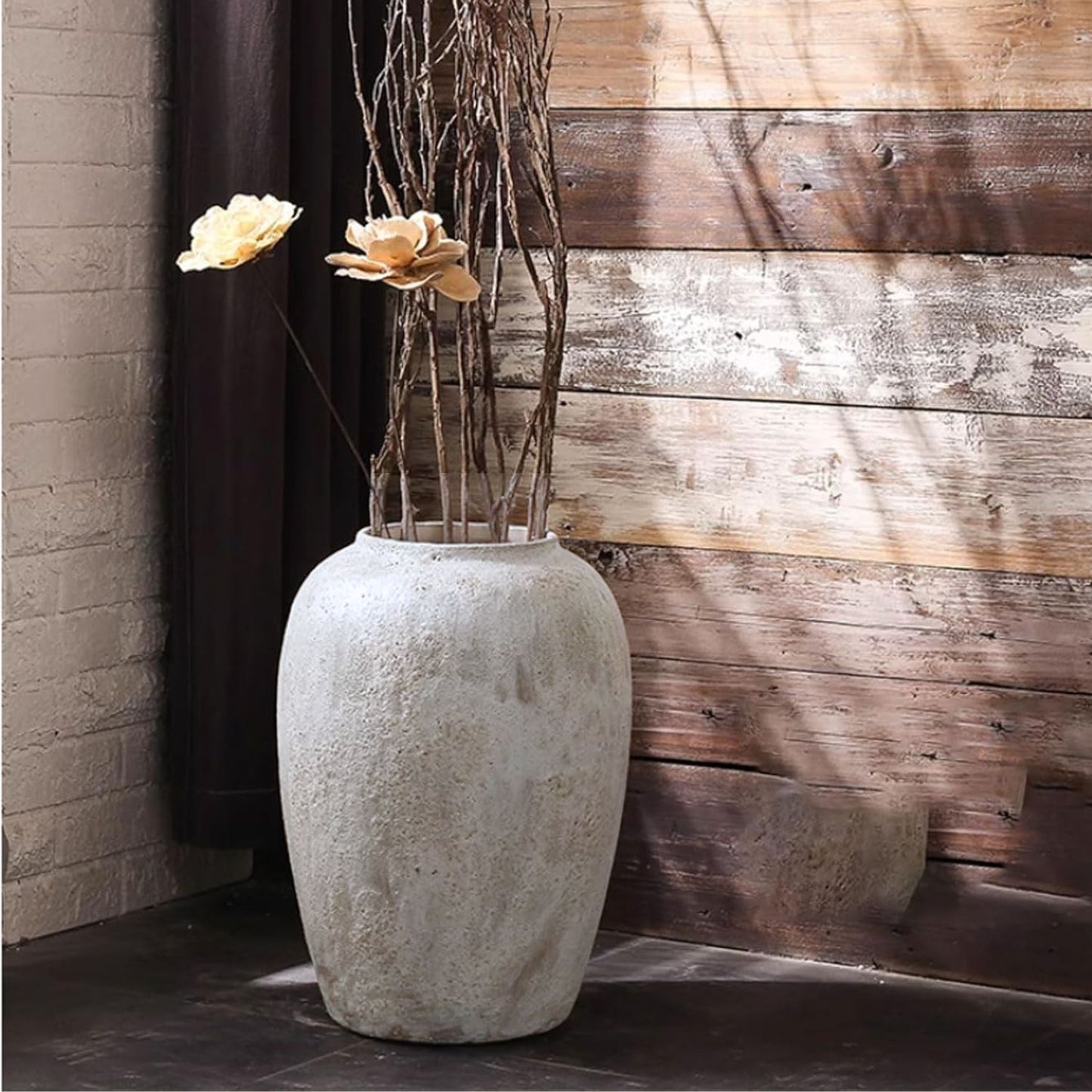 Macetero Jarron Ceramica Rústico Pequeño